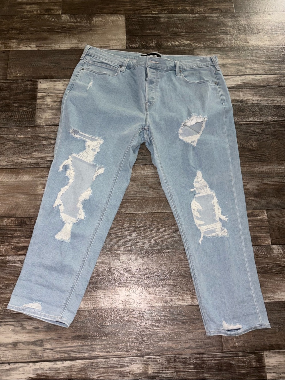 Women’s Express Distressed Boyfriend Jeans - Size 16